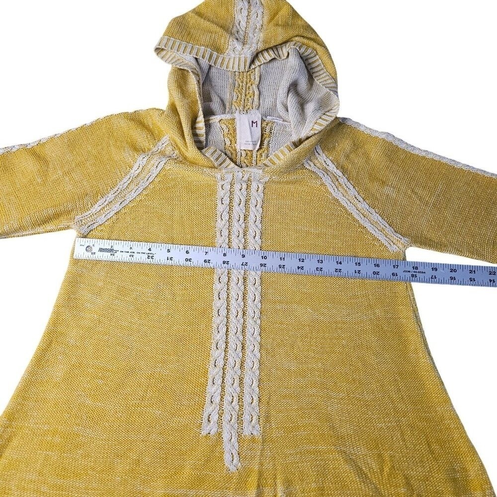 Anthropologie Boho‎ Hooded Wool Sweater Medium - Picture 4 of 10